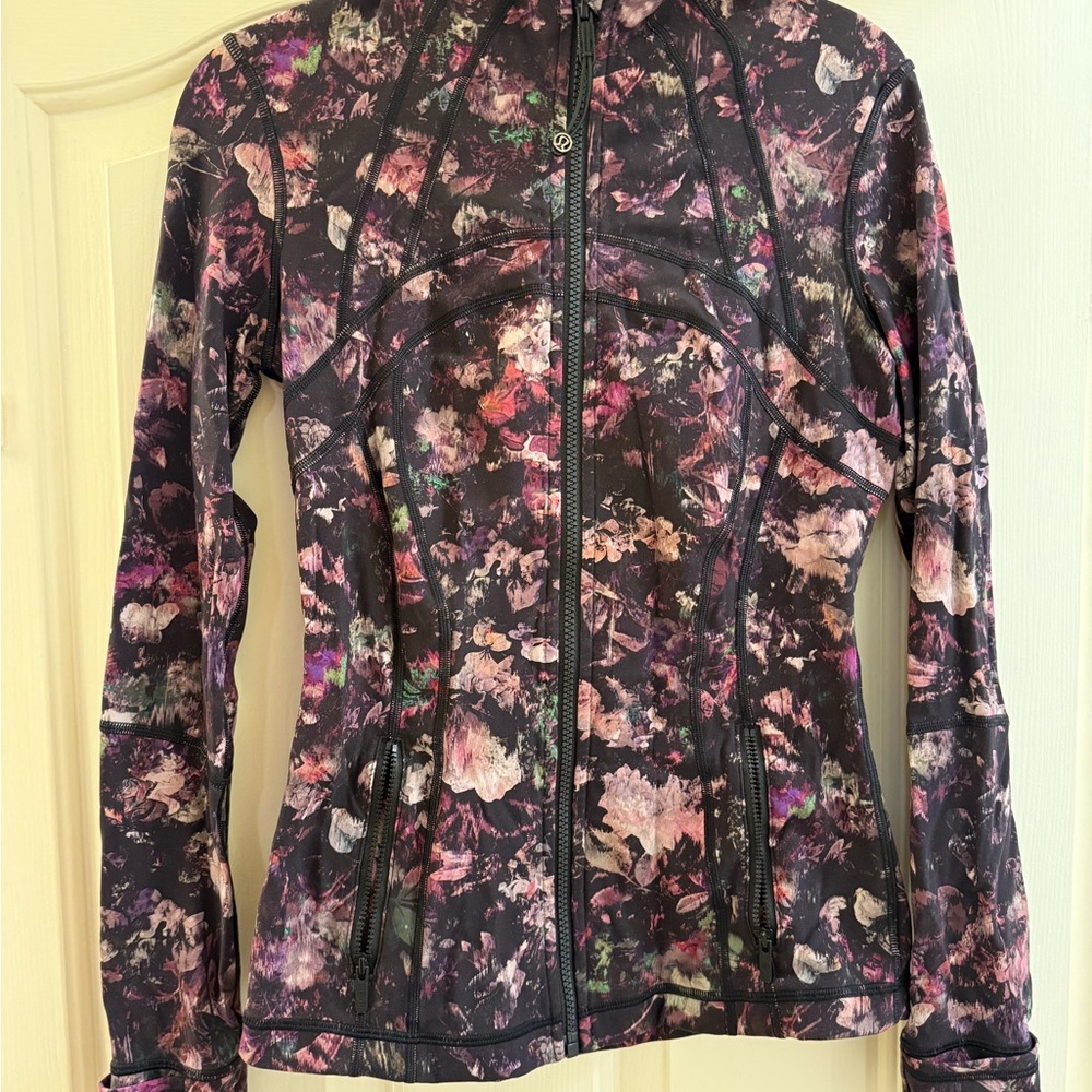 Lululemon Define Purple Floral Jacket